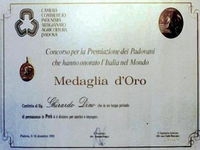 Medaglia d'oro, Italia